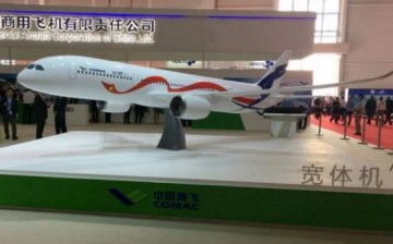 Scale model of Sino-Russo wide-body jet.