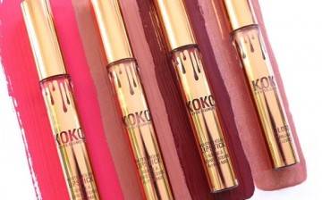 Kylie Cosmetics partnered with Khloe Kardashian for their new holiday limited edition lipsticks, Koko Kollection. 