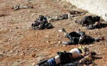 Dead ISIS fighters in Mosul.        