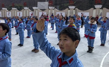 Students at a Chinese private school.