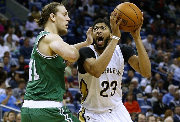 Anthony Davis could be a trade target for the Boston Celtics. 
