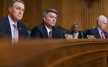 Senate Foreign Relations Committee members  Sen. David Perdue, Sen. Cory Gardner and Sen. Ron Johnson attend a hearing titled, 'The Persistent North Korea Denuclearization and Human Rights Challenge.' 