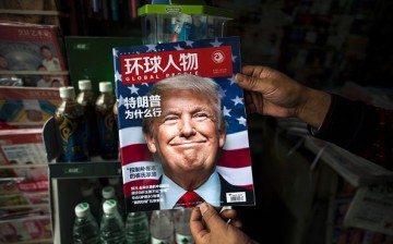 A magazine in Shanghai features Donald Trump in its cover story after his victory in the U.S. elections.