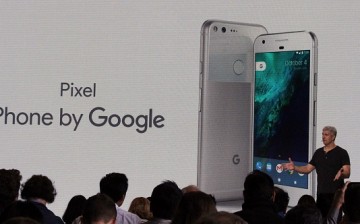 Google Pixel smartphone introduced at a press conference