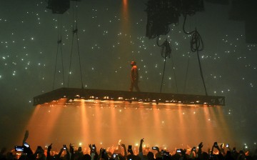 Rapper Kanye West performs at the Forum on October 25, 2016 in Inglewood, California.