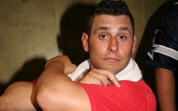 Colt Cabana poses with a fan's ;hammer' at XPW X 10th Anniversary Show on August 22, 2009.
