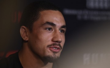 UFC middleweight contender Robert Whittaker speaks to media during the Ultimate Media Day on March 18, 2016 in Brisbane, Australia.