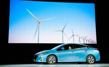 The new model of the Toyota Prius, named the Prius Prime, is introduced at the New York International Auto Show at the Javits Center on March 23, 2016 in New York, NY. 
