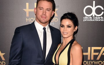 Actors Channing Tatum (L) and Jenna Dewan Tatum attend the 19th Annual Hollywood Film Awards at The Beverly Hilton Hotel on November 1, 2015 in Beverly Hills, California.