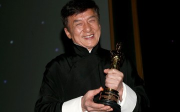 Honoree Jackie Chan poses with his award during the Academy of Motion Picture Arts and Sciences' 8th annual Governors Awards at The Ray Dolby Ballroom at Hollywood & Highland Center on November 12, 2016 in Hollywood, California. 
