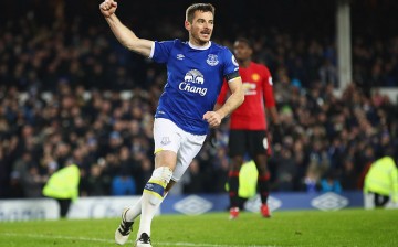 Everton defender Leighton Baines.