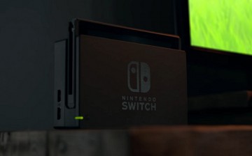 A docked Nintendo Switch is used as a home console.