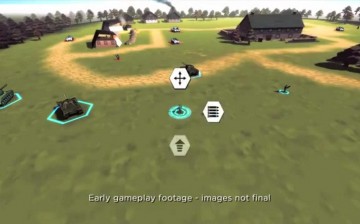 Screenshot from the Kickstarter campaign video for 'Battle Isle: Threshold Run'
