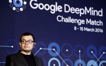 Demis Hassabis on a press conference at the Google DeepMind Challenge Match.