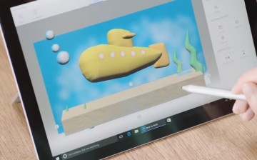  Device running Microsoft’s Paint 3D that is arriving with the Windows 10 Creators Update