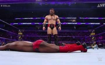 Neville returned at WWE Roadblock: End of the Line and attacked Rich Swann and TJ Perkins.