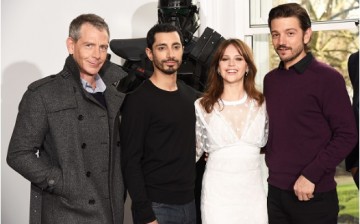Diego Luna attends the 'Rogue One: A Star Wars Story' photocall with Ben Mendelsohn, Riz Ahmed and Felicity Jones.