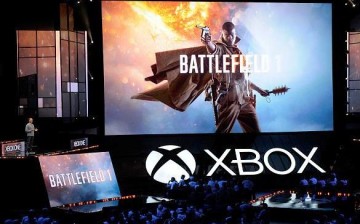 Patrick Soderlund, Executive Vice President EA Studios, introduces the video game ‘Battlefield 1' during Microsoft Corp. Xbox at the Galen Center on June 13, 2016 in Los Angeles, California. 