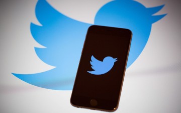 Twitter logo/icon on a smartphone screen