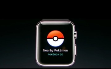 The Pokémon GO app is available for Apple Watch, a line of smartwatches developed by Apple Inc. 