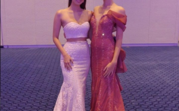 Miss World 2013 Megan Young and Philippine contestant Catriona Gray