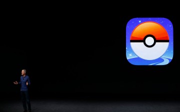 Apple COO Jeff Williams announces Pokemon Go for Apple Watch during a launch event on September 7, 2016 in San Francisco, California.