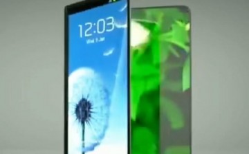 A concept phone from Samsung has flexible body features that make it capable of being folded. 