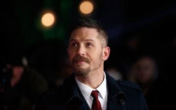 Actor Tom Hardy attends the UK Premiere of 'The Revenant' at the Empire Leicester Square on January 14, 2016 in London, England.