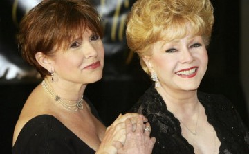 Actress Carrie Fisher (L) and her mother, actress Debbie Reynolds, arrive for Dame Elizabeth Taylor's 75th birthday party at the Ritz-Carlton, Lake Las Vegas on February 27, 2007 in Henderson, Nevada. 