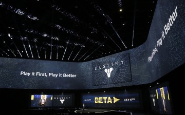 'Destiny' is introduced during the Sony press conference at E3 June 9, 2014 in Los Angeles, California.