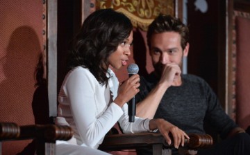 Actors Nicole Beharie and Tom Mison attend a special screening of Fox's 'Sleepy Hollow' at Hollywood Forever on June 2, 2014 in Hollywood, California. 