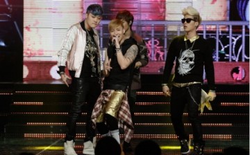 Members of South Korean boy band M.I.B perform onstage during the Mnet 'M CountDown' at CJ E&M Center on April 18, 2013 in Seoul, South Korea.