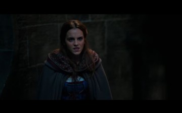Belle, played by Emma Watson, asks the Beast to show himself in the 