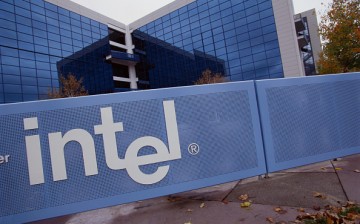 Intel office premises seen with logo