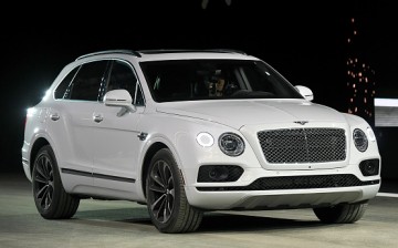 Bentley showcases its new Bentayga model during  a press event for CES 2017 held last Jan. 3, 2017 in Las Vegas, Nevada.