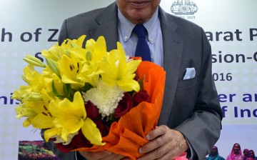 Tata Group Chairman Ratan Tata felicited at a conference