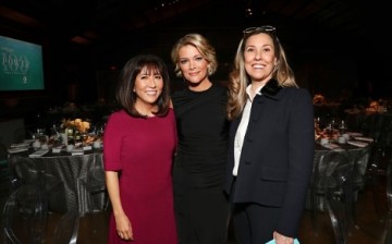 Janice Min, Megyn Kelly and guest attend The Hollywood Reporter's Annual Women in Entertainment Breakfast in Los Angeles at Milk Studios on December 7, 2016 in Hollywood, California.
