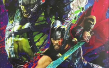 Thor and Hulk in the promo art poster for 
