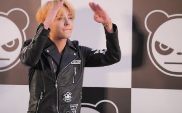 Singer G-Dragon of Bigbang attends HIPANDA promotional event at expo garden on August 31, 2015 in Shanghai, China.