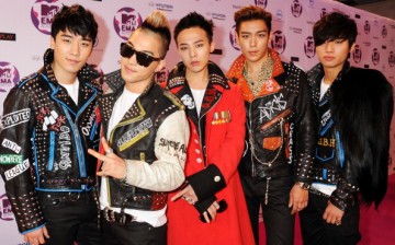 (L-R) Seungri, Taeyeang, G-Dragon, T.O.P. and Daesung of Korean boy band BIGBANG attend the MTV Europe Music Awards 2011 at the Odyssey Arena on November 6, 2011 in Belfast, Northern Ireland.   