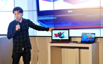 Tom Holland, star of the upcoming Spider-Man: Homecoming, introduces the new Dell Inspiron 15 Gaming laptop and XPS 2-in-1 at the CES 2017 .