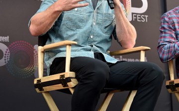 Actor Stephen Amell speaks onstage during the CW Superheroes panel at Entertainment Weekly's PopFest at The Reef on October 29, 2016 in Los Angeles, California. 