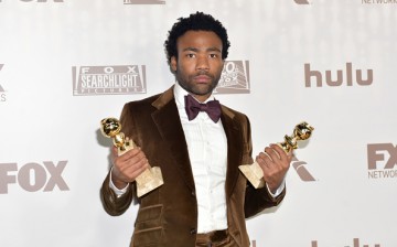 Donald Glover, winner of Best Actor in a Television Series - Musical or Comedy for 'Atlanta,' attends FOX and FX's 2017 Golden Globe Awards after party.