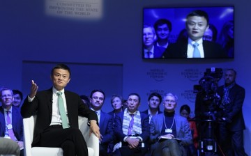 Alibaba's Jack Ma at the World Economic Forum in Davos