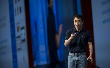 Qi Lu speaks during a keynote session at the Microsoft Developers Build Conference in San Francisco, California.