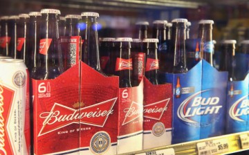 Anheuser-Busch InBev products are offered for sale on Sept. 15, 2014 in Chicago, Illinois.