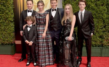 Actors Ben Savage, August Maturo, Rowan Blanchard, Peyton Meyer, Sabrina Carpenter, and Corey Fogelmanis attended the 2015 Creative Arts Emmy Awards at Microsoft Theater on Sept. 12, 2015 in Los Angeles, California. 