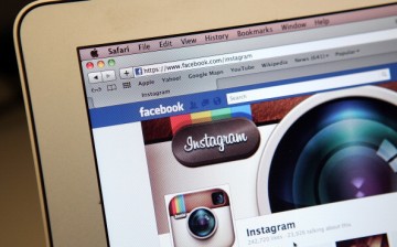 The photo-sharing app Instagram fan page is seen on the Facebook website on the Apple Safari web browser.