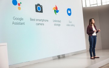 Sabrina Ellis, Director of Product Management at Google Inc., speaks during an event to introduce the Google Pixel phone and other Google products on October 4, 2016 in San Francisco, California.