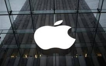 The Apple Inc. logo is seen in the lobby of New York City's flagship Apple store January 18, 2011.